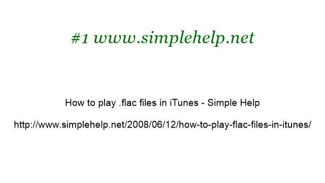 How-To Play FLAC In Itunes With Fluke смотреть онлайн