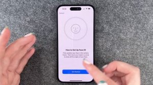 iPhone 15 - How to setup Face ID • • 📱 • 🙂 • 🔓 • Tutorial