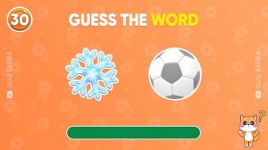Guess the WORD by Emojis? 🤔 Quiz Shiba