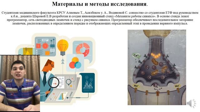 С6. Инновационный стенд «Механизм работы синапса».