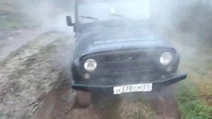 УАЗ Хантер на штатной резине по настоящему бездорожью