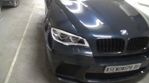 BMW X6 , X5M  E71- замена стёкол на LED фарах