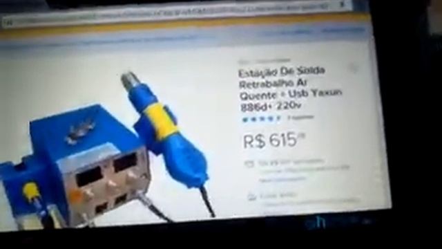 Máquina yaxun 886D+ recebi com defeito