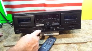 DEMO OF VINTAGE TEAC W-890R MKII DOUBLE AUTO REVERSE CASSETTE DECK w/ REMOTE M-volt FOR SALE