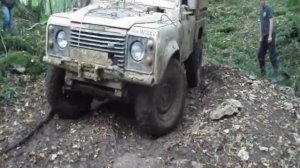 Landrover Defender Offroad trip to Thenissey 2013