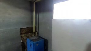 Отопление гаража автомобильным радиатором.