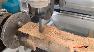 Large Feed Depth Four-head 3D CNC Router Engraving Machine for Stair Column Furniture Legs Making