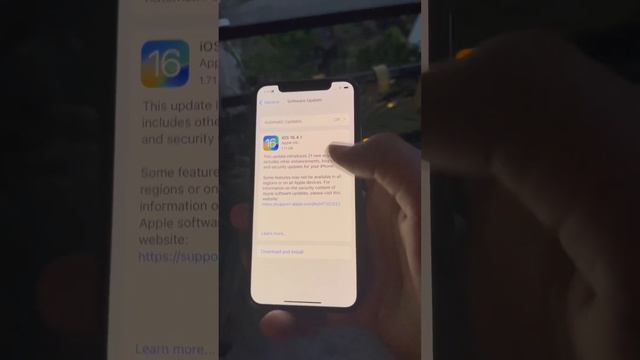 iOS 16.4.1 update on iPhone X