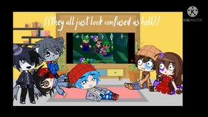 FNF react to FNF golden apple ((ft kapi and blue))