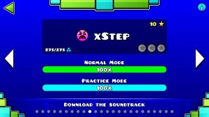 Geometry Dash Xstep 100% 1 попытка