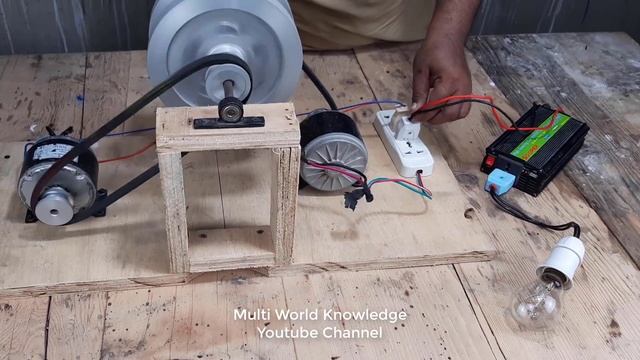 How to Make 24v dc Flywheel Free energy Generator to 230v ac 1500w Generator смотреть онлайн