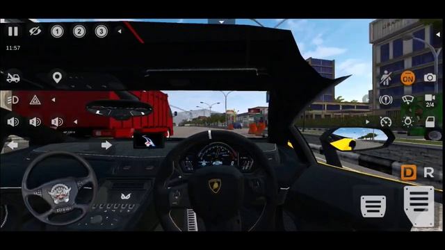 Lamborghini city drawing | Bus Simulator Indonesia gameplay | Bussid new mod