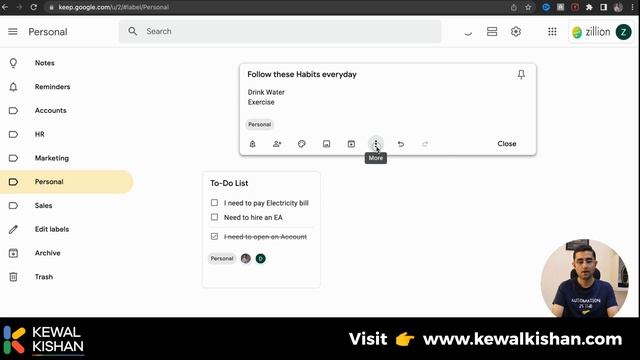 How to Use Google Keep ? | Google Keep Tutorial 2022 | Kewal Kishan