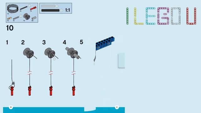 LEGO 9686 PNEUMATICS - BOAT PULLEY Building Instructions - BOAT PULLEY TUTORIALS смотреть онлайн