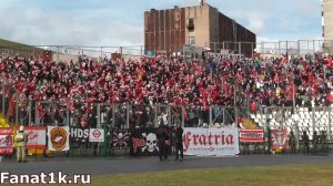 Поддержка фанатов Спартака в матче в Перми!