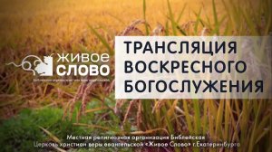 13 октября 2024 в 11:00 (ЕКБ) / Воскресное #богослужение / Церковь «Живое Слово»