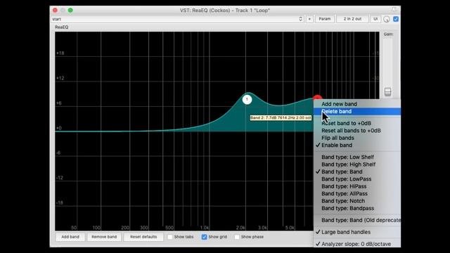 ReaEQ - Advanced Controls In REAPER