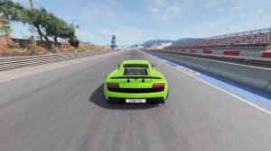 BeamNG drive Driving Lamborghini galardo on Track