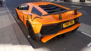Orange Lamborghini Aventador SV - Walkaround and Drive Off London