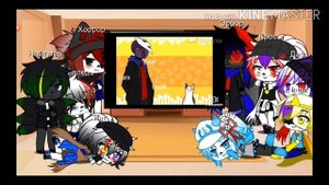 Реакция сансов на меме про них { Bad Guys and Star sans }