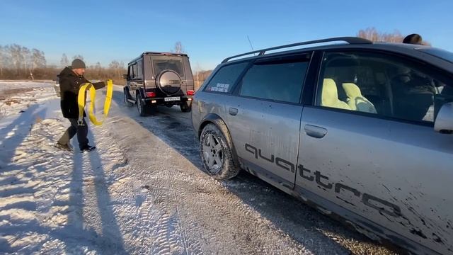 Кто утянет Mercedes G-Класс? Toyota LC100, Audi Quattro, Mercedes ML320 ,УАЗ vs Audi Allroad c5 смотреть онлайн