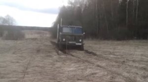 Газ 66 на цепях