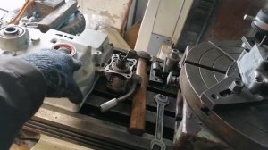 Модернизация передней крышки двигателя Slavia 2S90A минитрактора tz-4k-14 под насос нш.