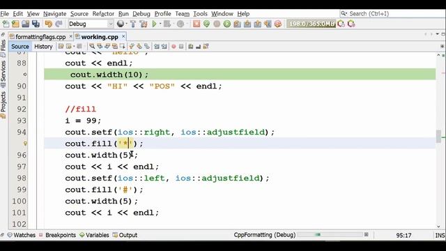 Formatted I/O in Cpp - Part-1 (Using ios class flags & functions)