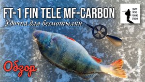 Обзор  зимней удочки для безмотылки, зимний  карбоновый телескоп ft-1 fin tele mf-carbon black