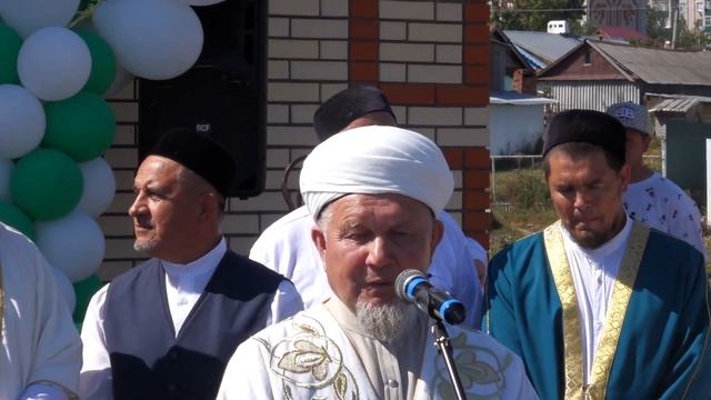 Туеш мәчете янында төзелгән рухи тәрбия үзәге ачылышы.  Кукмара шәhәре, 17.08.2022 ел.