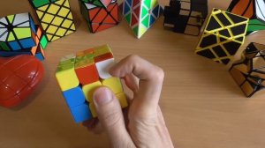 Как собрать кубик рубика одной рукой