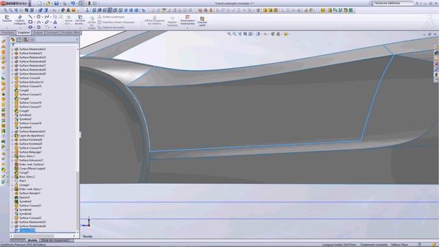 #14 SolidWorks Tutorial : Model a Lamborghini Aventador