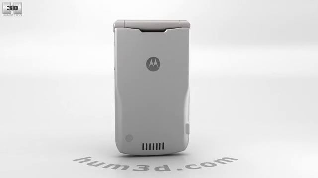 Motorola RAZR V3 Silver 3D model by 3DModels.org смотреть онлайн