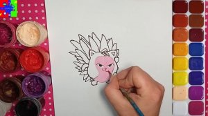 Ёжик Сури из мультика Тайна и стражи Амазонии. Раскраска для детей