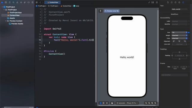SwiftUI Tutorial for Beginners - 01 - iOS Development - Hindi - SwiftUI