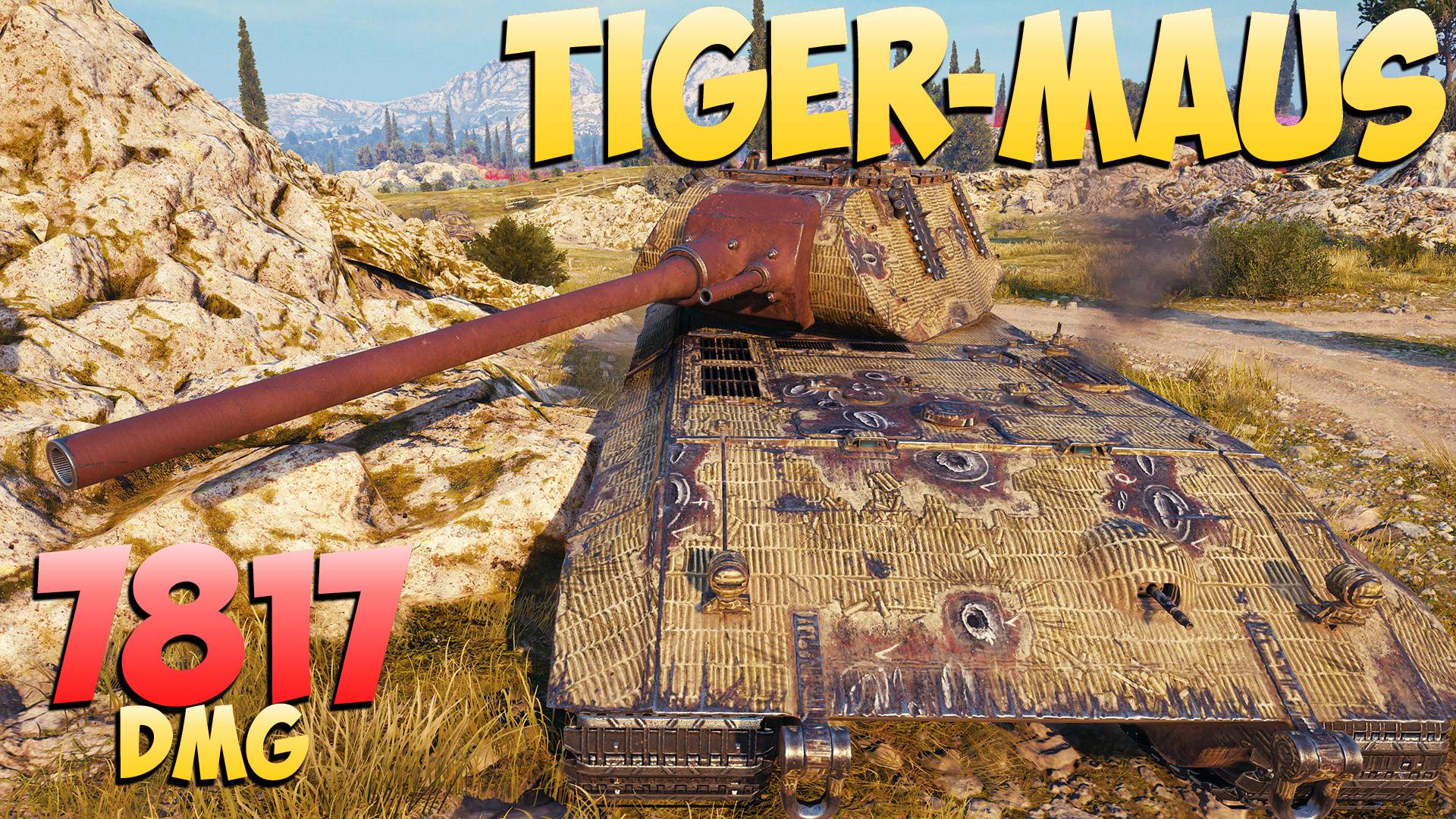 Tiger-Maus - 6 Фрагов 7.8K Урона - На турбине! - Мир Танков