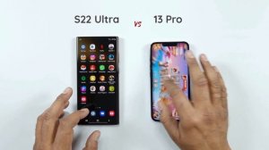 Samsung S22 Ultra vs iPhone 13 Pro | Speed Test