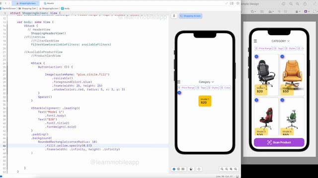 Shopping cart view in SwiftUI | Learn Swiftui #swiftui #learn #swiftuitutorial #viral #ios #design