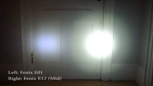 Fenix E12 LED vs Fenix E01 & Streamlight MicroStream 66318