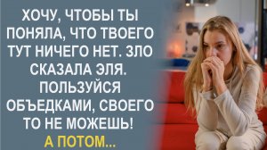 Хочу, чтобы ты поняла, что твоего тут ничего нет. Зло сказала Эля