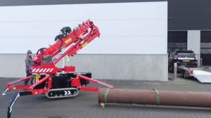 Hoeflon C6e миникран производства Нидерланды / Hoeflon C6e міні-кран виробництва Нідерданди