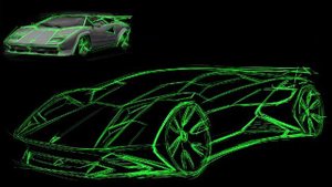 LAMBORGHINI COUNTACH RE-DESIGN AS FUTURE CONCEPT CAR AND ITALY LAMBORGHINI MUSEUM PART 1