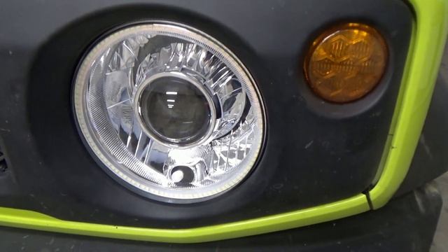Suzuki Jimny IV- кастомные DRL + Bi Led Aozoom A17 смотреть онлайн