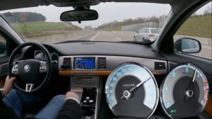 Jaguar XF 3.0 Diesel 211 HP (2011) | X250 | POV Test Drive | German Autobahn