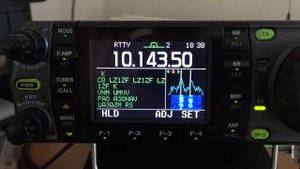 HAM Radio; Icom IC-7000 receiving and decoding RTTY