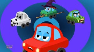 Stories Of The Dark Car Songs And Rhymes For Kids | Little Red Car