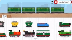 Labo Brick Train - Labo Lado - Polar Express - Brick Train - Labo Train - Percy and coaches - #074
