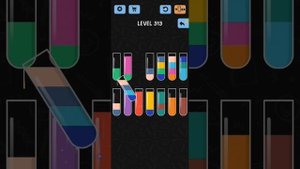 Water Color Sort Level 313 Walkthrough Solution iOS/Android
