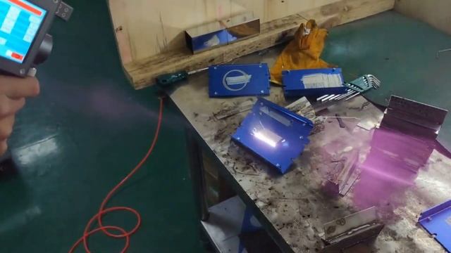 1500w Laser Cleaning Machine Test Video смотреть онлайн