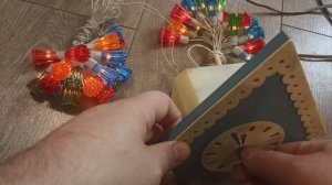 Прерыватель елочных гирлянд СССР "Домик-часы"